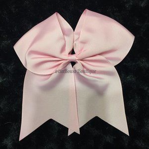 Light Pink Solid Cheer Bow